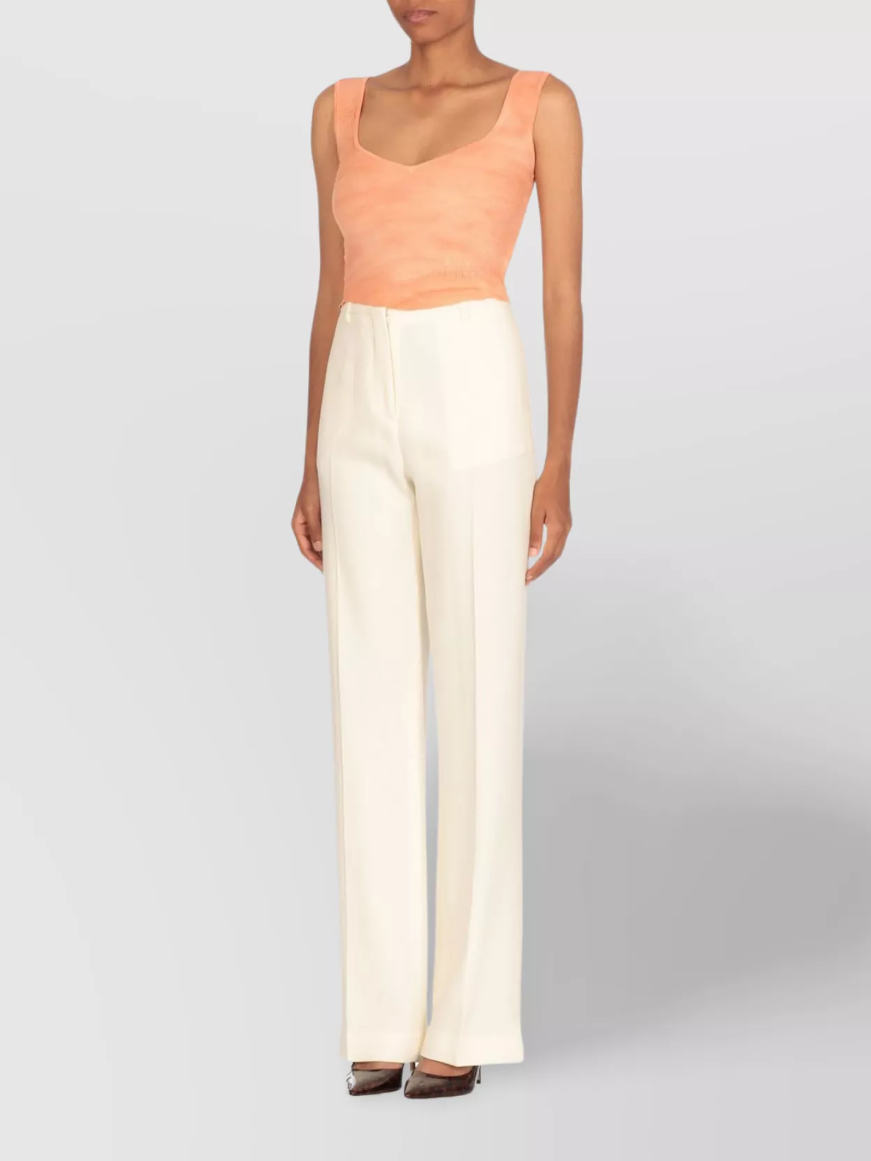 Vivienne Westwood Embroidered Logo Sleeveless Top