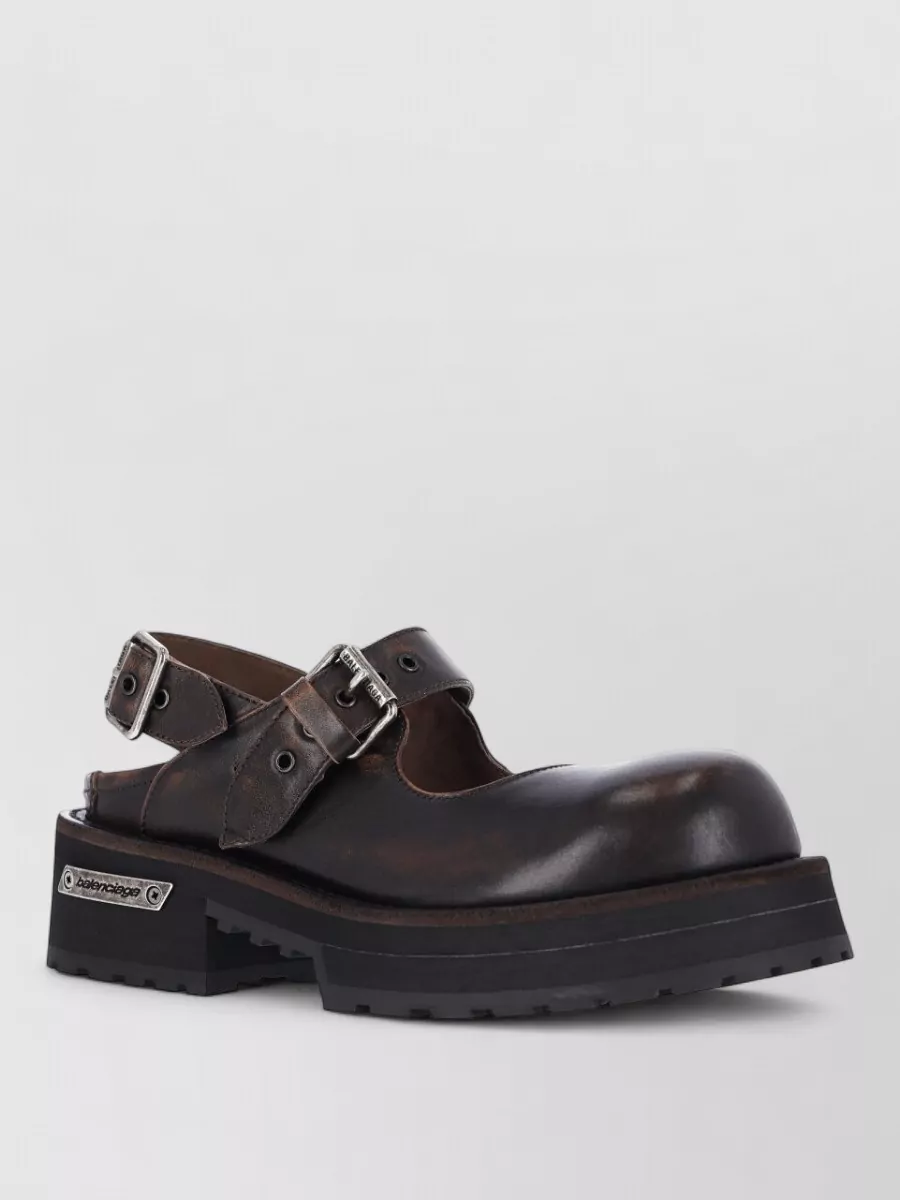 Balenciaga Leather Mules