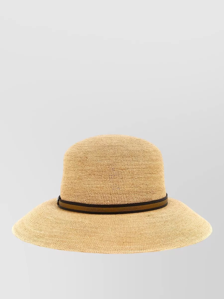 Borsalino Raffia Wide-Brim Sun Hat