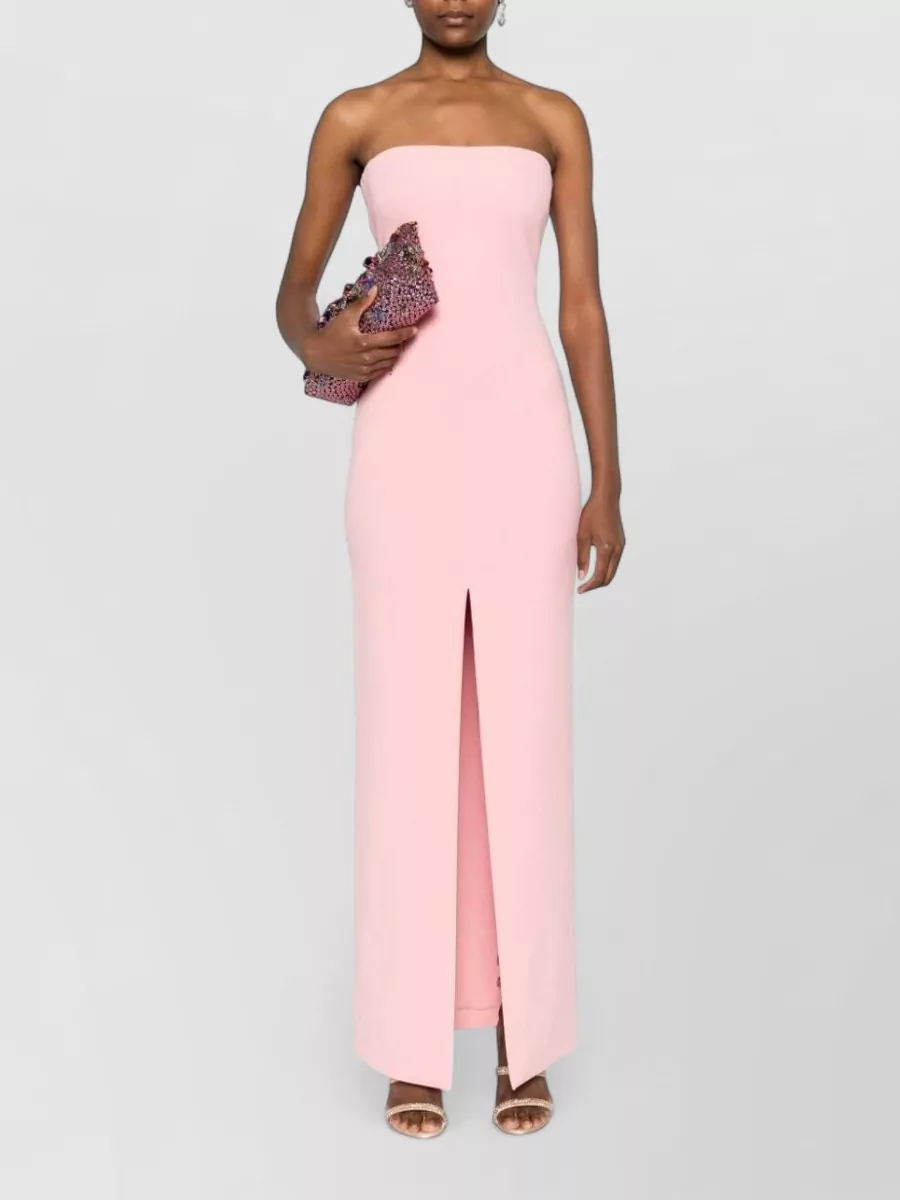 Solace London Crepe Strapless Maxi Dress