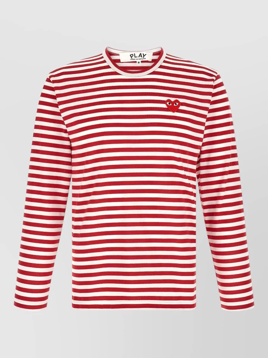 Comme des Garçons Play striped long-sleeve cotton t-shirt