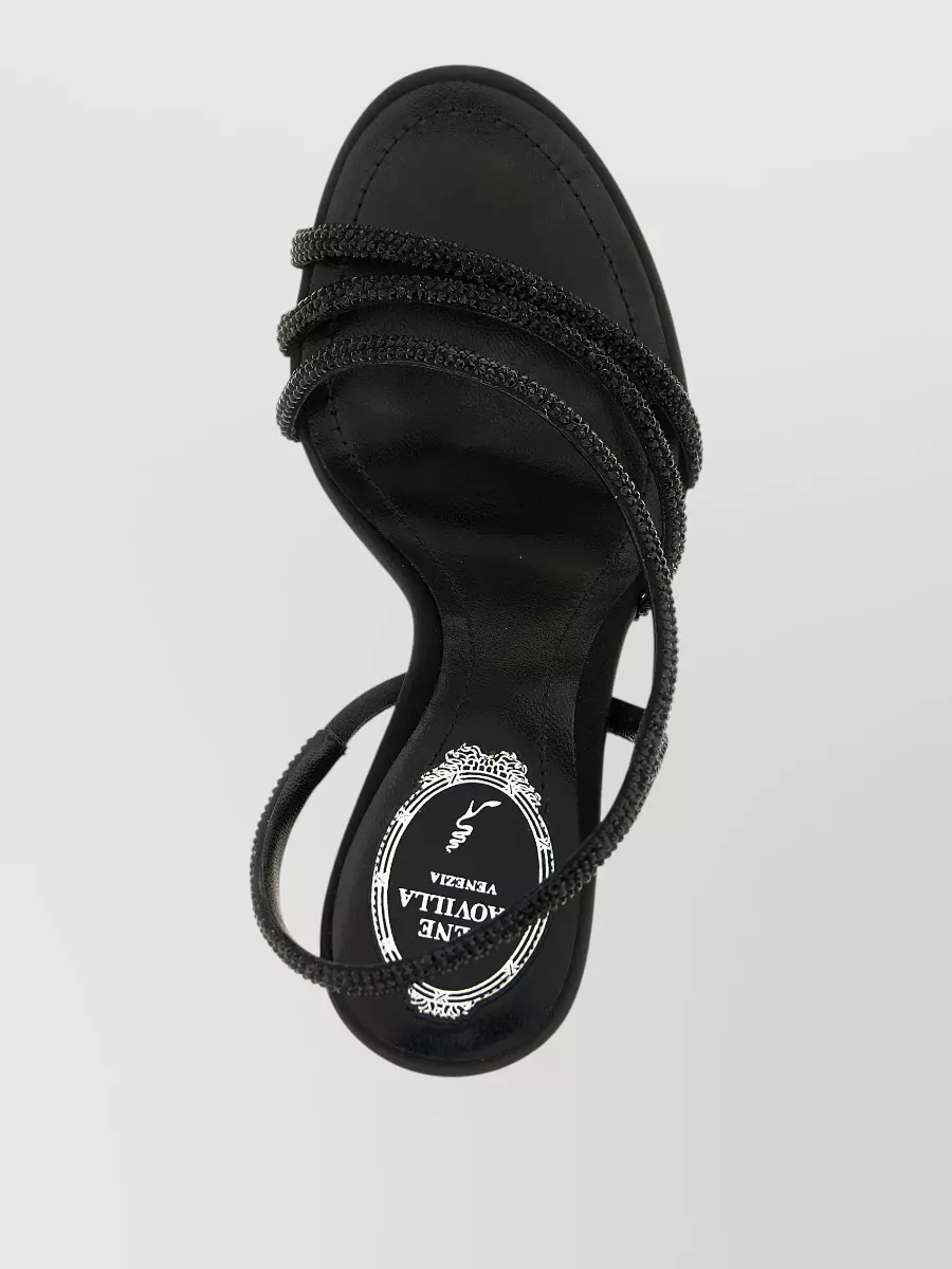 Rene Caovilla Erin Sandals Open Toe Textured Straps