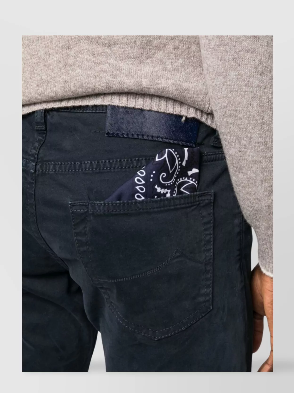 Jacob Cohen Logo Trousers Featuring Scarf Detail