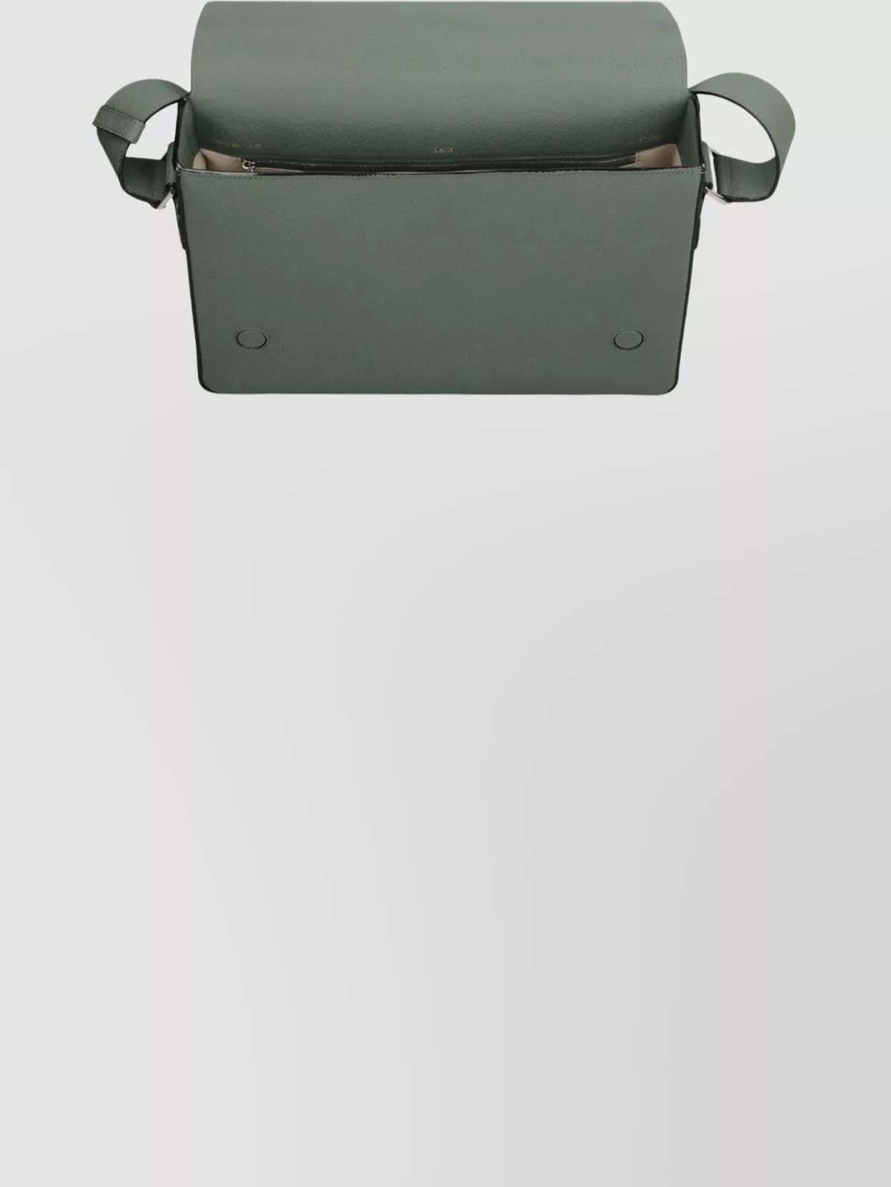 Valextra Line Leather Messenger Bag