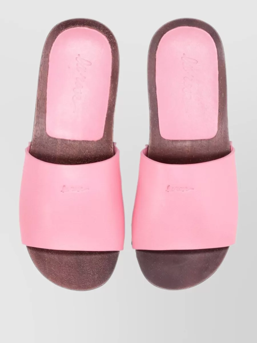 La Rose Leather Sandals