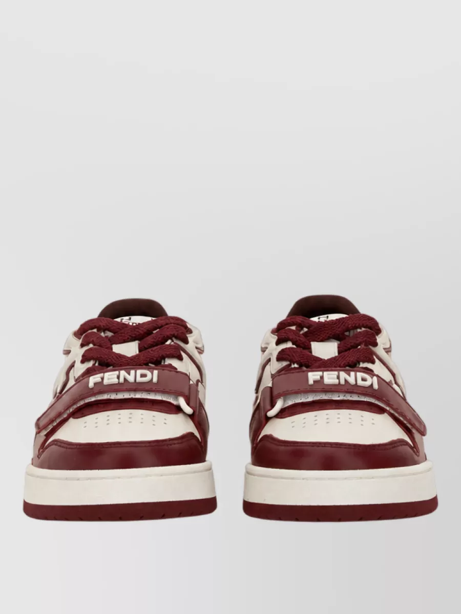 Fendi Leather Low-Top Sneakers