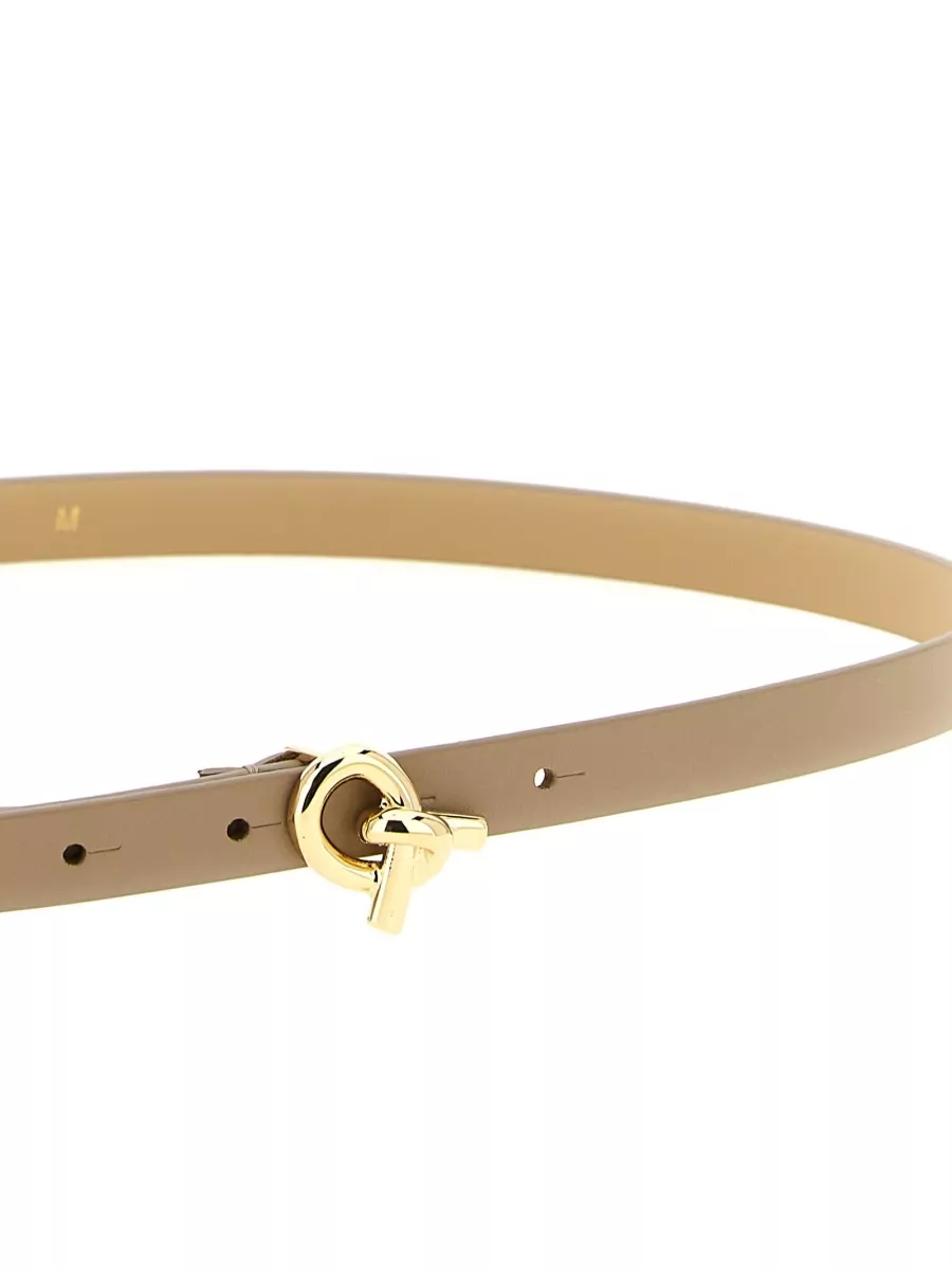 Fabiana Filippi Leather Knot Buckle Belt