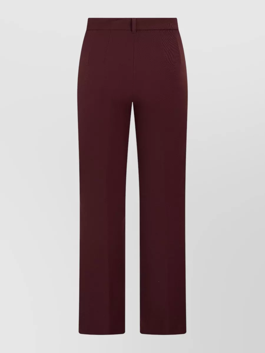 S Max Mara high-rise straight-leg suit trousers