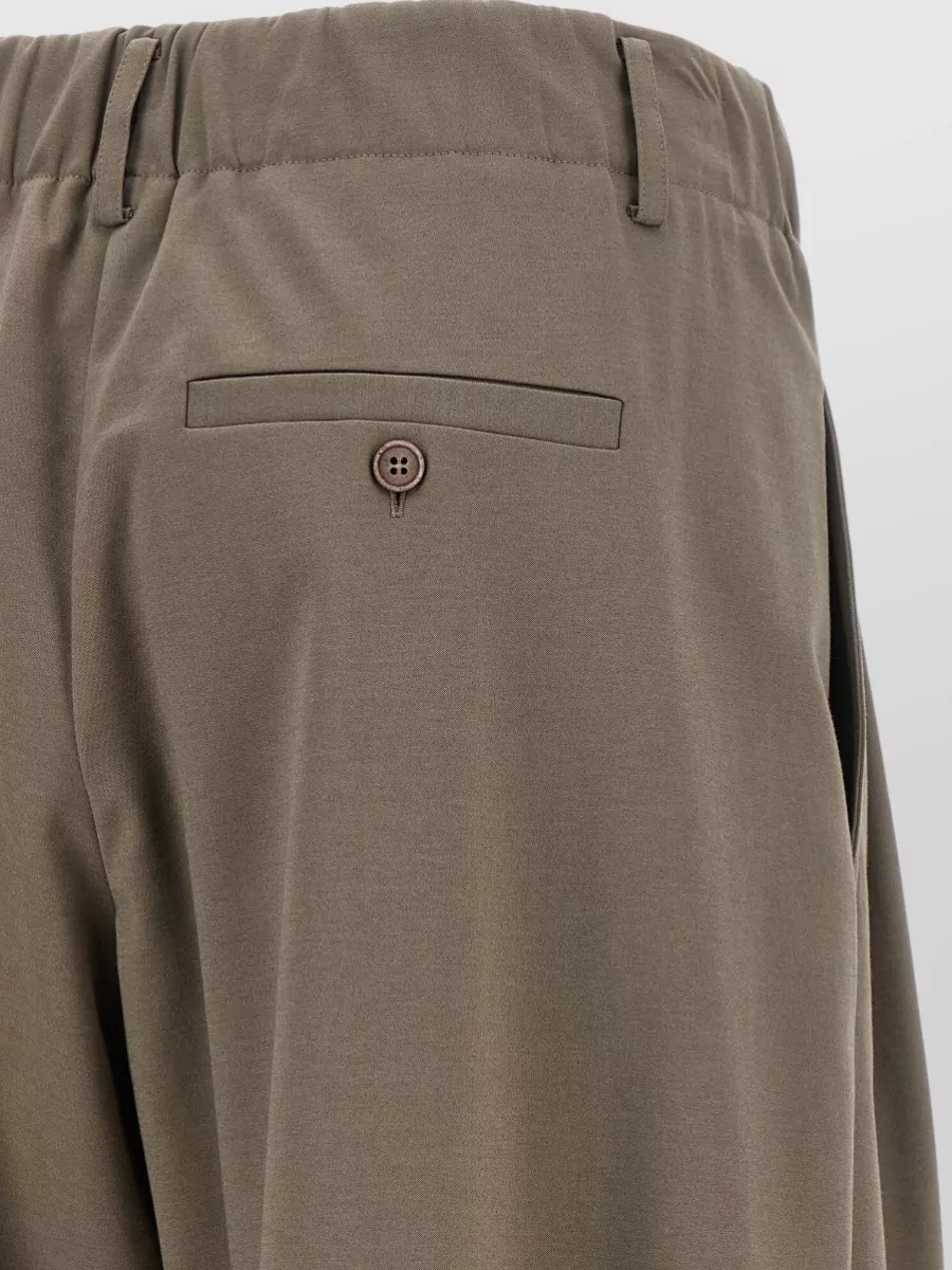 Brunello Cucinelli Cropped Wide-Leg Trousers