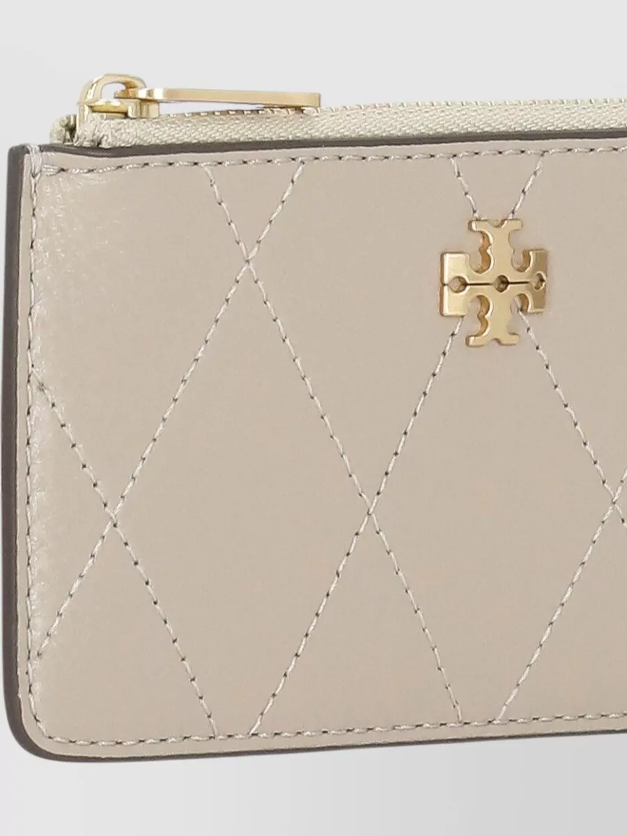 Tory Burch Quilted Leather Card Holder