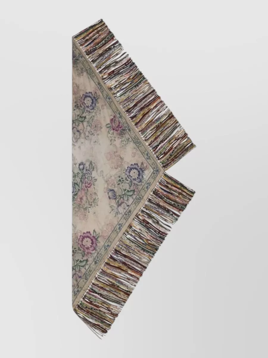 Pierre Louise Mascia Floral-Print Silk Scarf