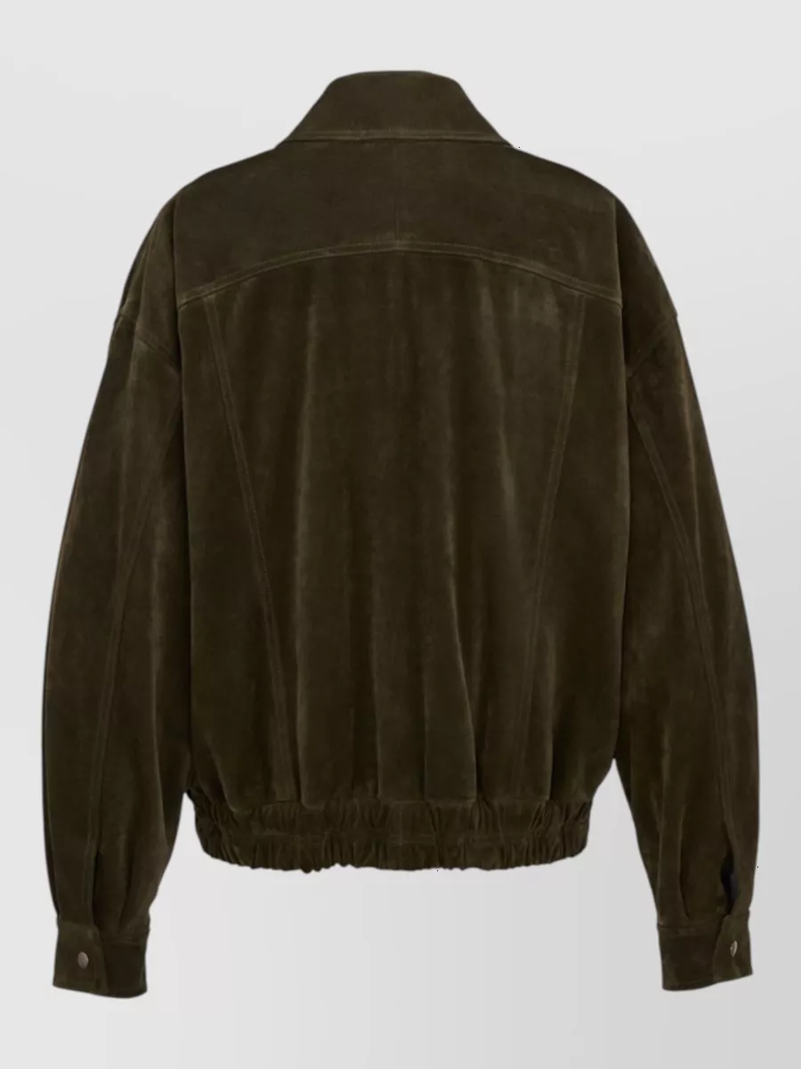 Saint Laurent Calf Leather Bomber Jacket