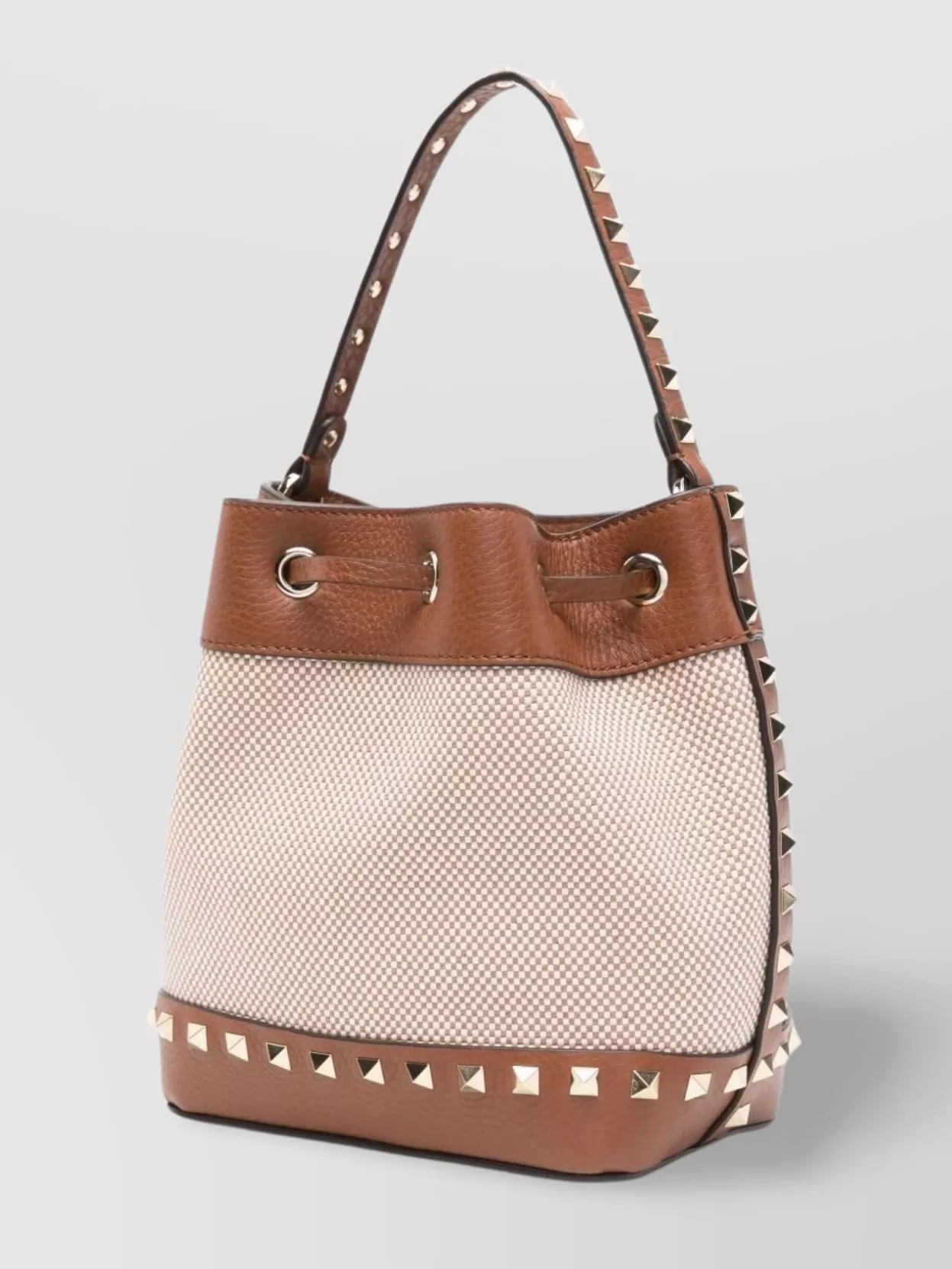 Valentino Garavani Women Rockstud Canvas Bucket Bag