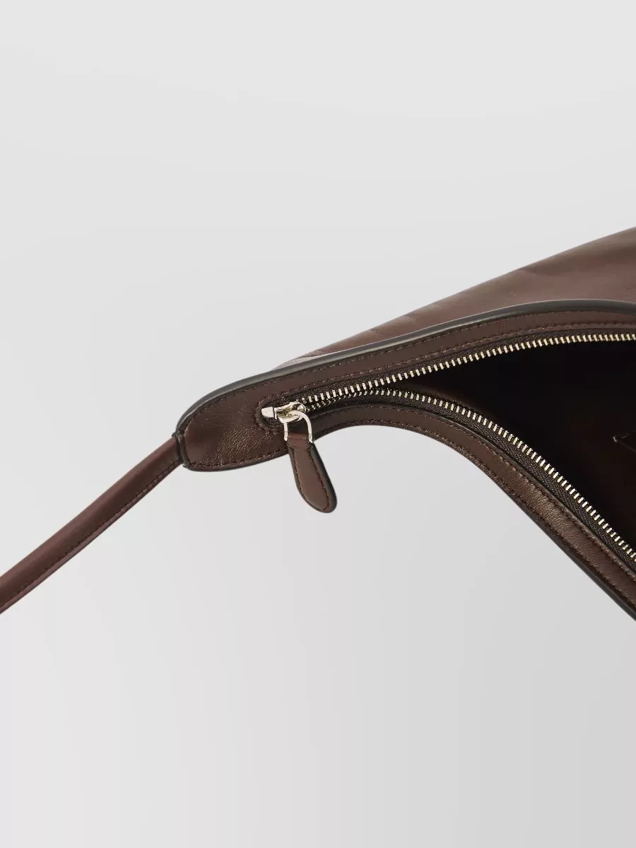 The Row Izzy North South Crossbody Leather Bag