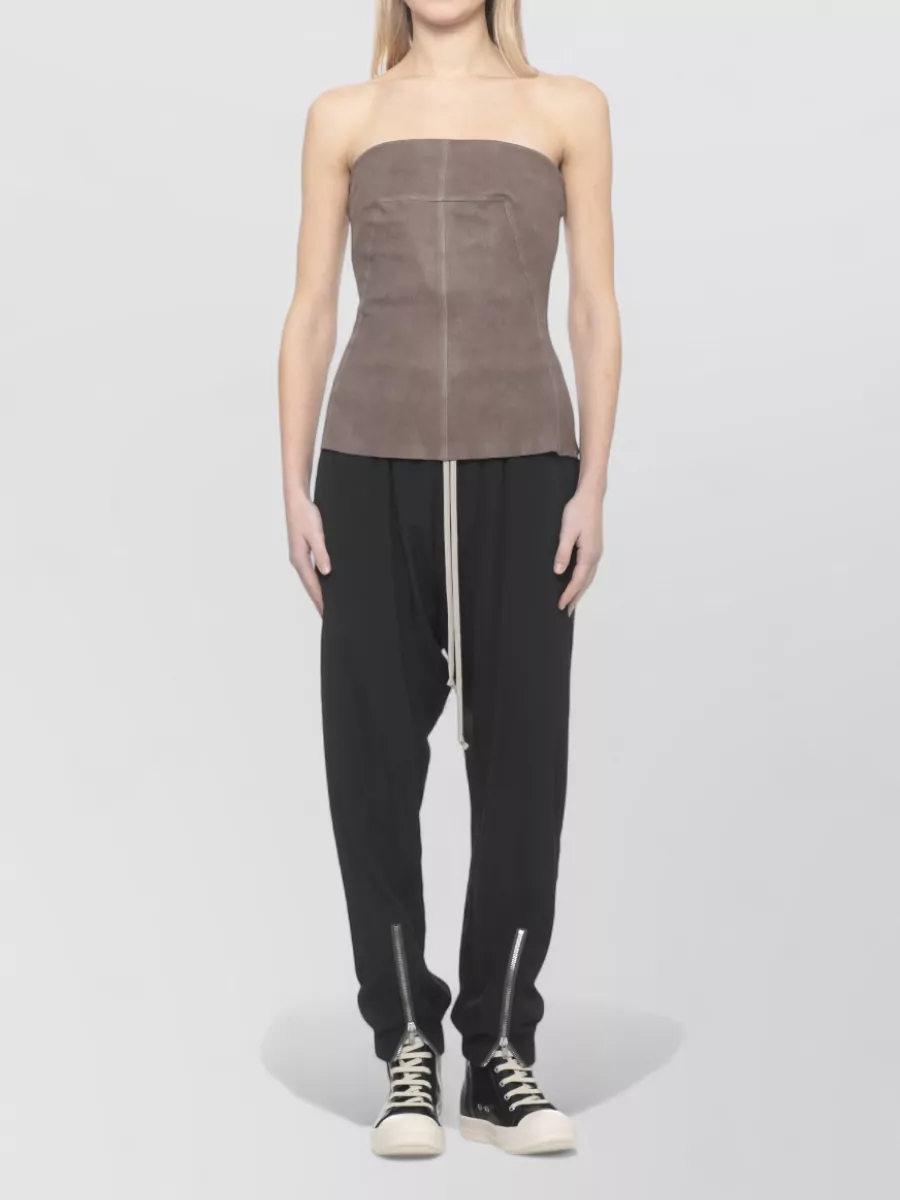 Rick Owens Leather Sleeveless Top