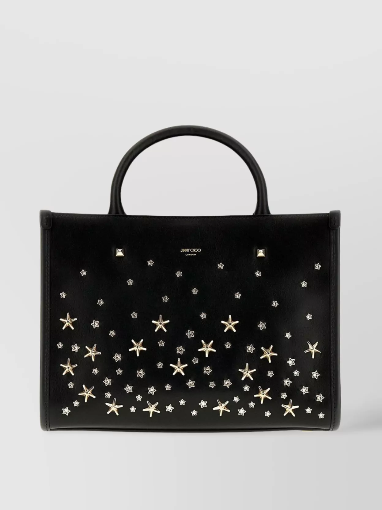 Jimmy Choo Leather Tote Bag Star Embellishments