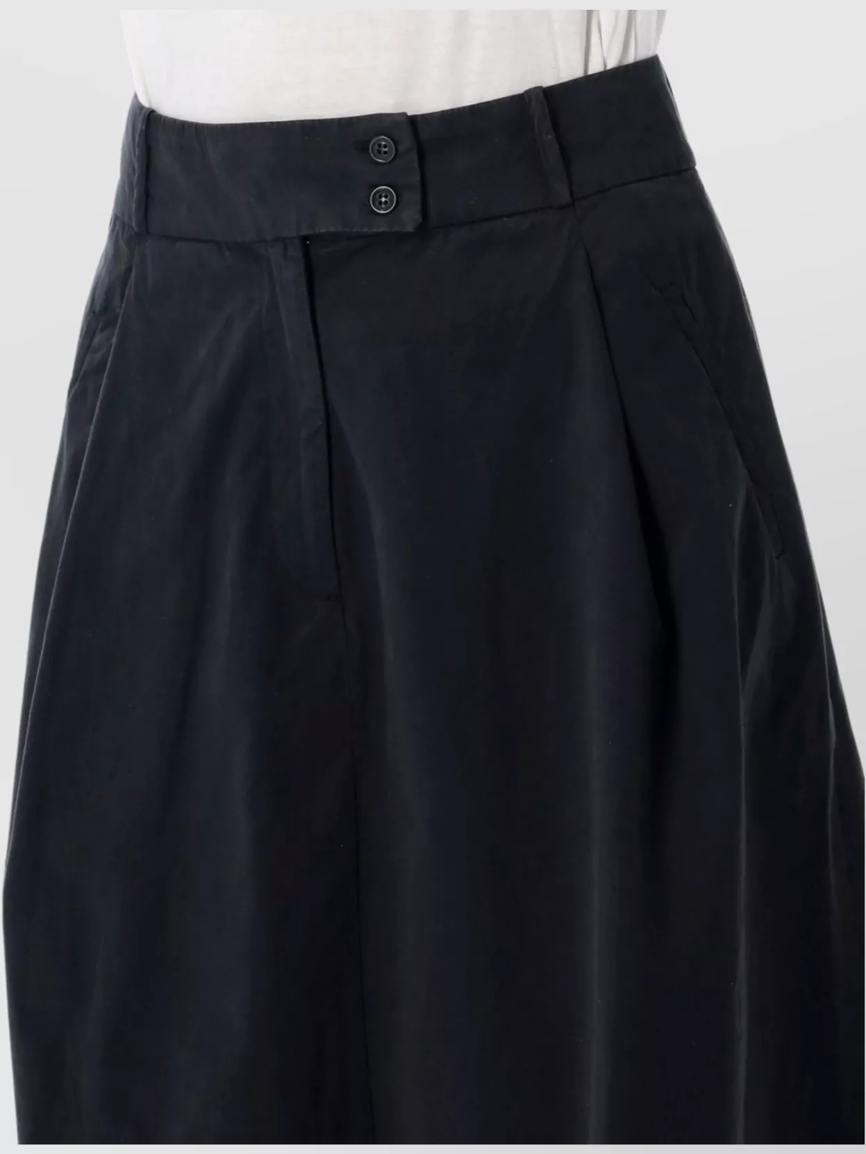 Apc Buttoned High-waisted Midi Skirt Pockets In Blue