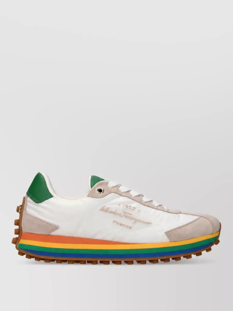 Ferragamo Textile Low-Top Sneakers