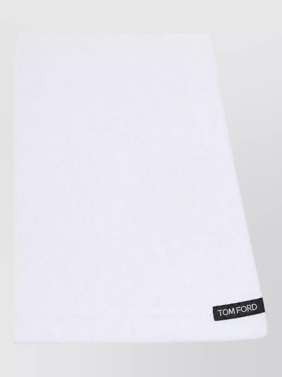 Tom Ford Cotton Modal Logo Tank Top