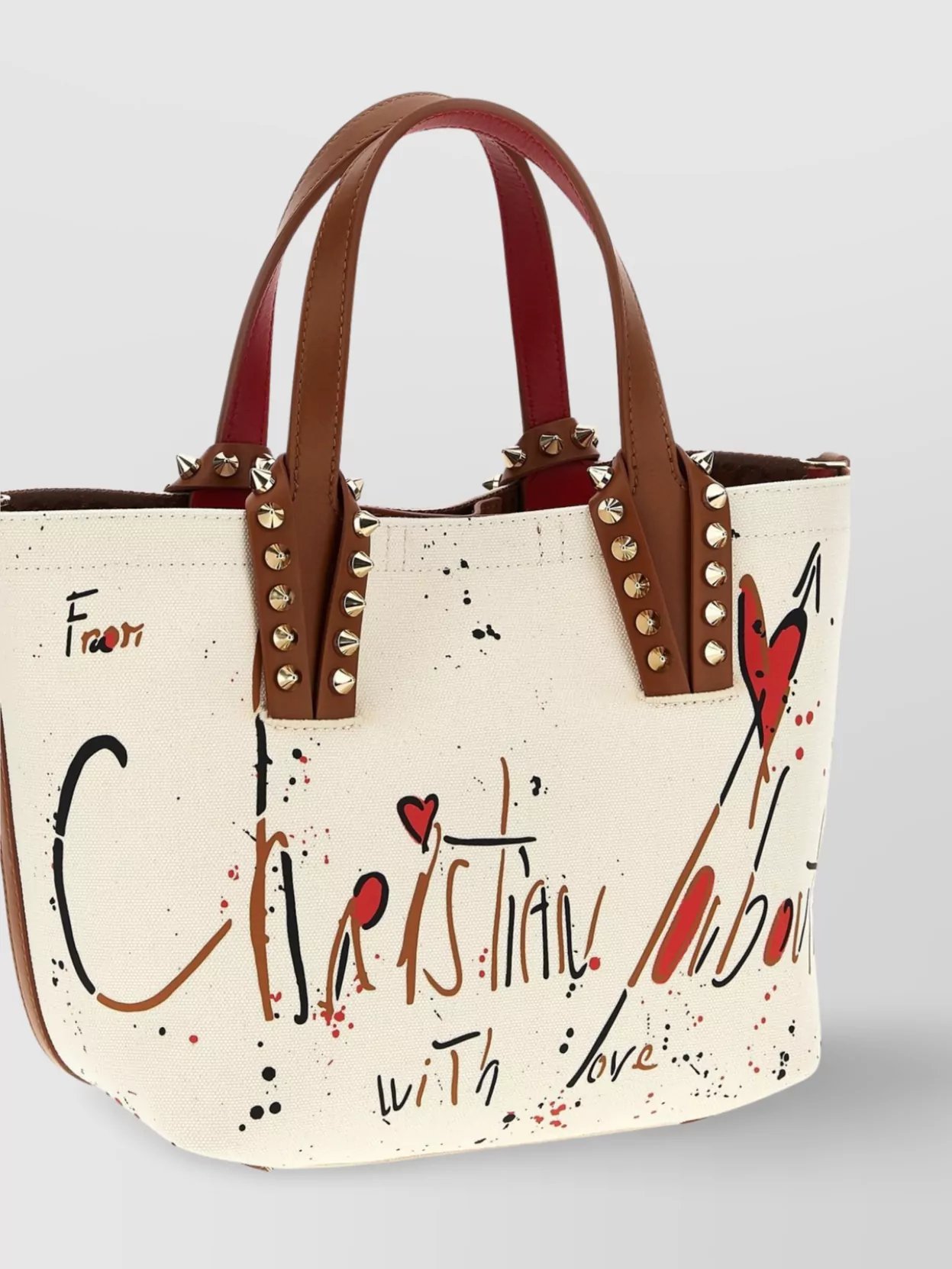 Christian Louboutin Mini Shopping Bag Studded Handles