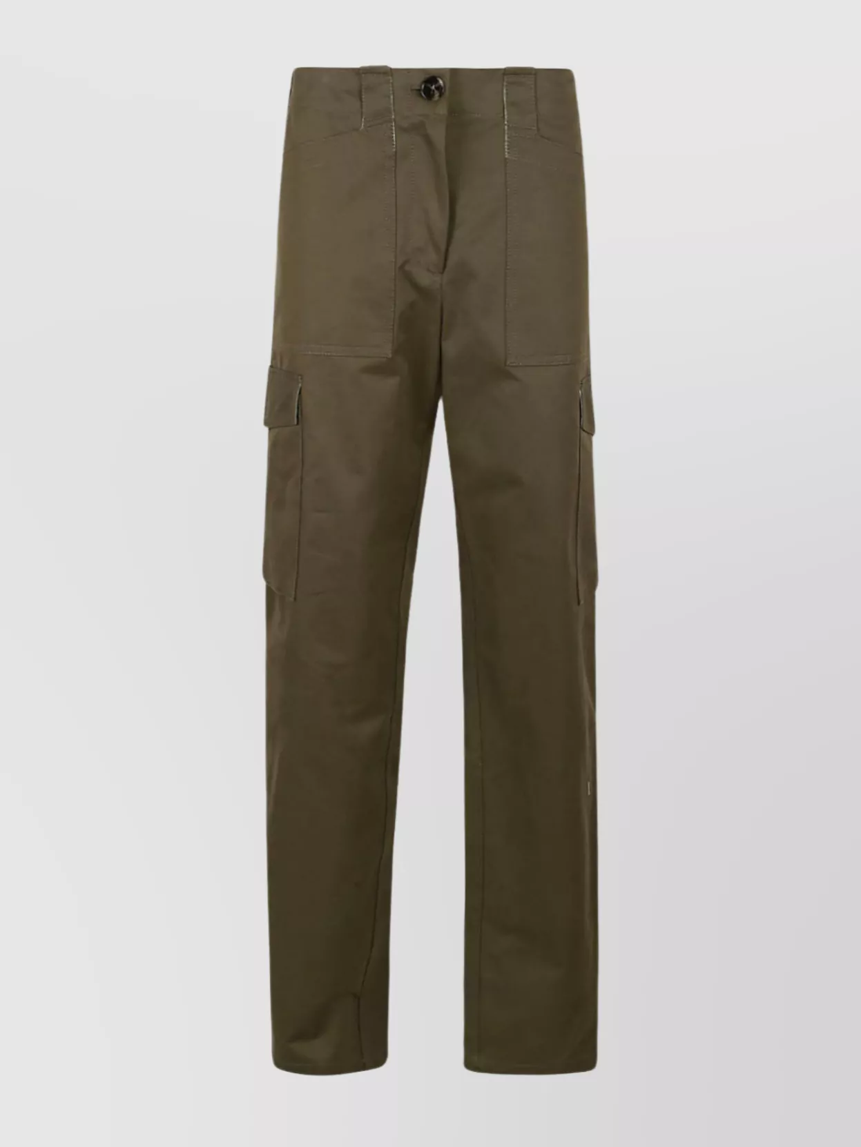 Rabanne Versatile Trousers With Zippered And Cargo Pockets In Green