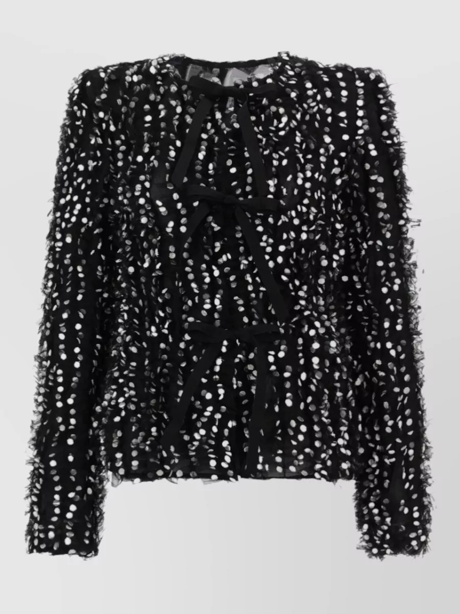 Nina Ricci Polka dot embroidered jacket