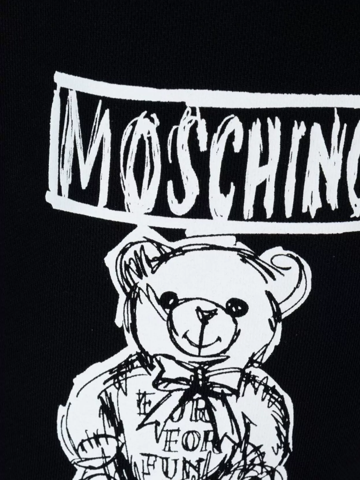 Moschino Black Teddy Bear Sweatpants