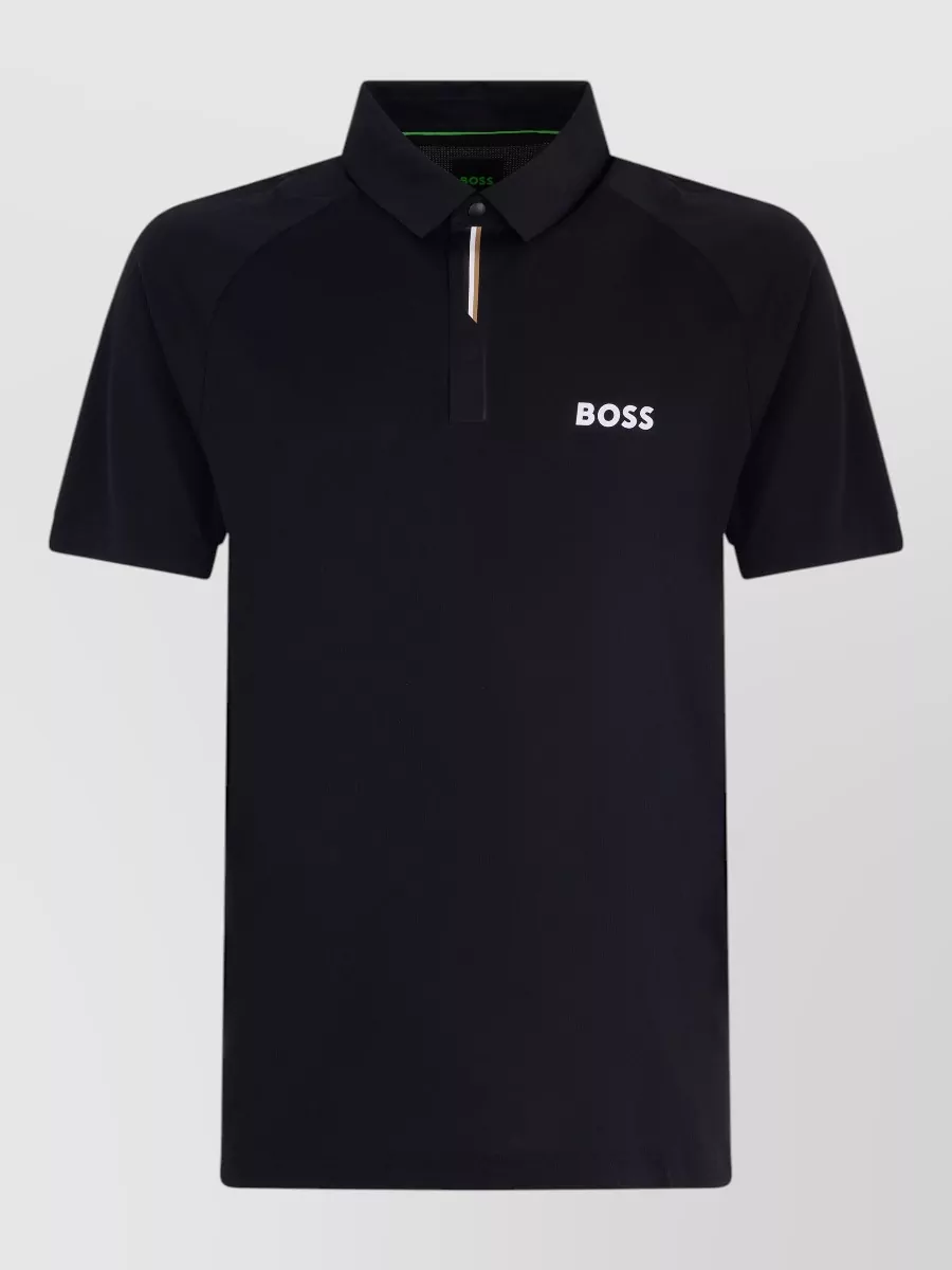 Boss cotton short-sleeve polo shirt