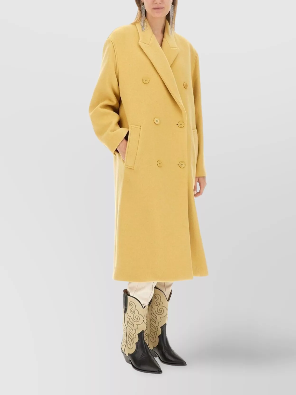 Isabel Marant Theodore Coat Double-Breasted Notched Lapels