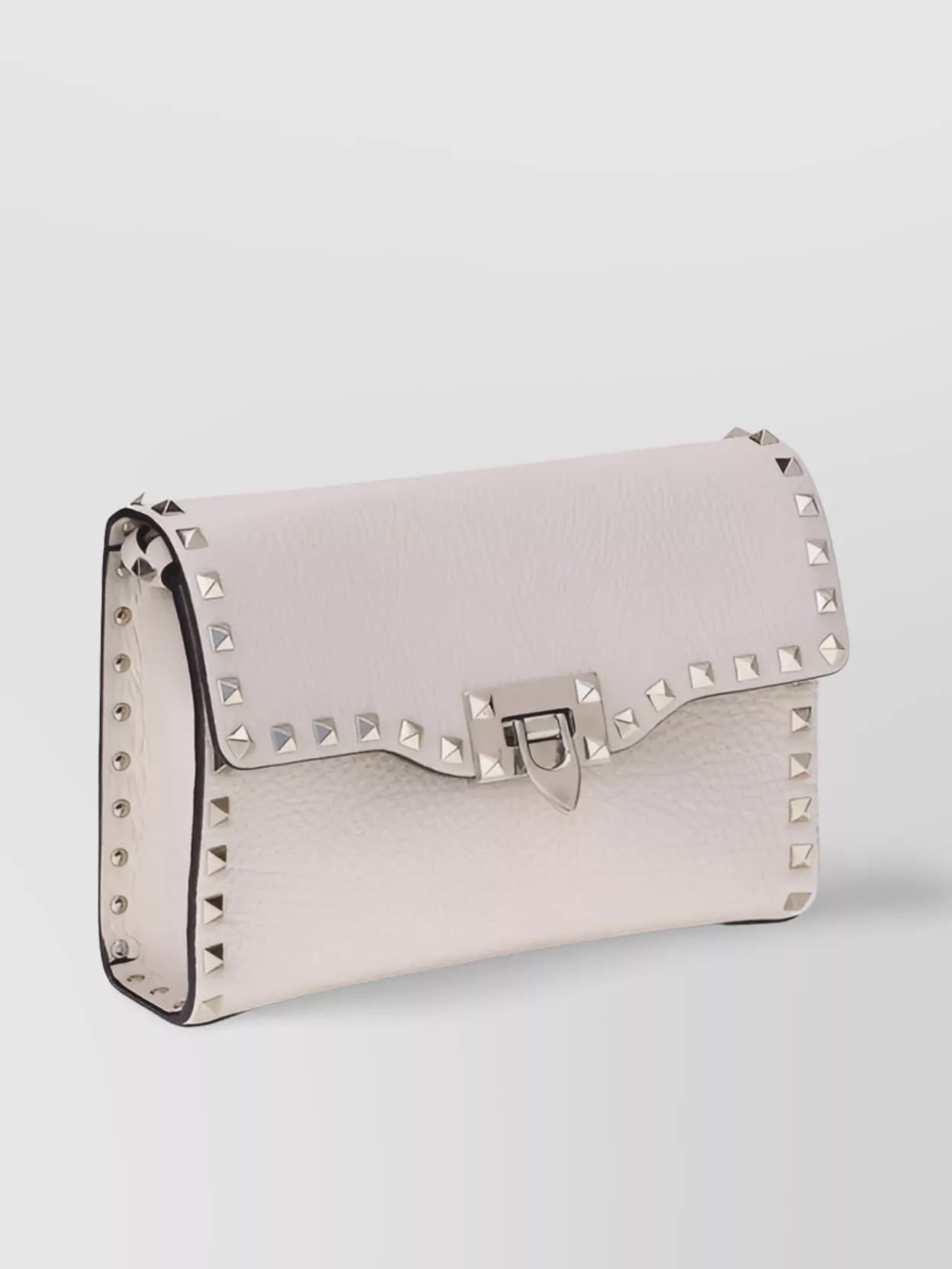 Valentino Garavani Studded Textured Shoulder Bag With Adjustable Strap