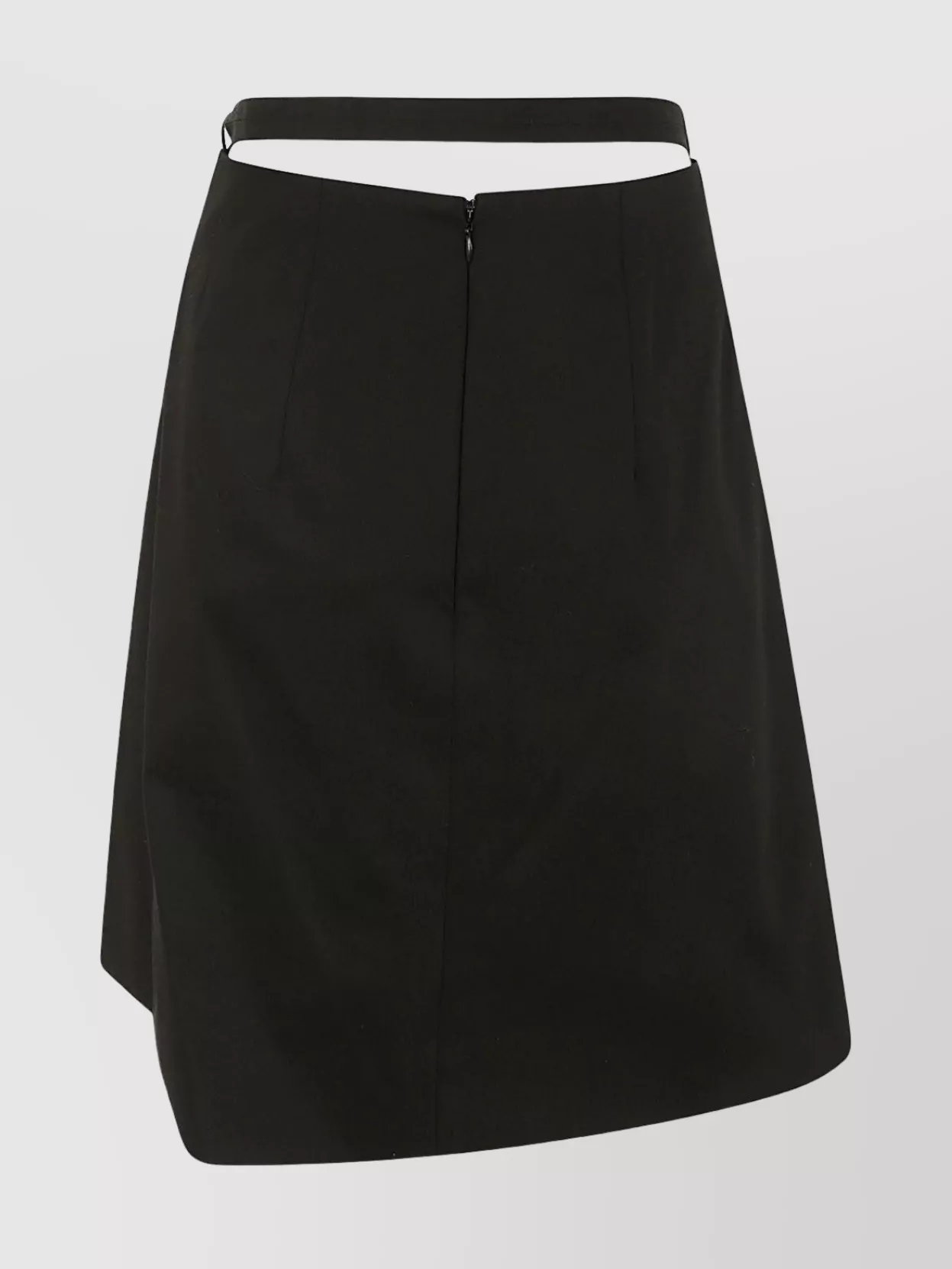 Patou Asymmetric Wrap Midi Skirt