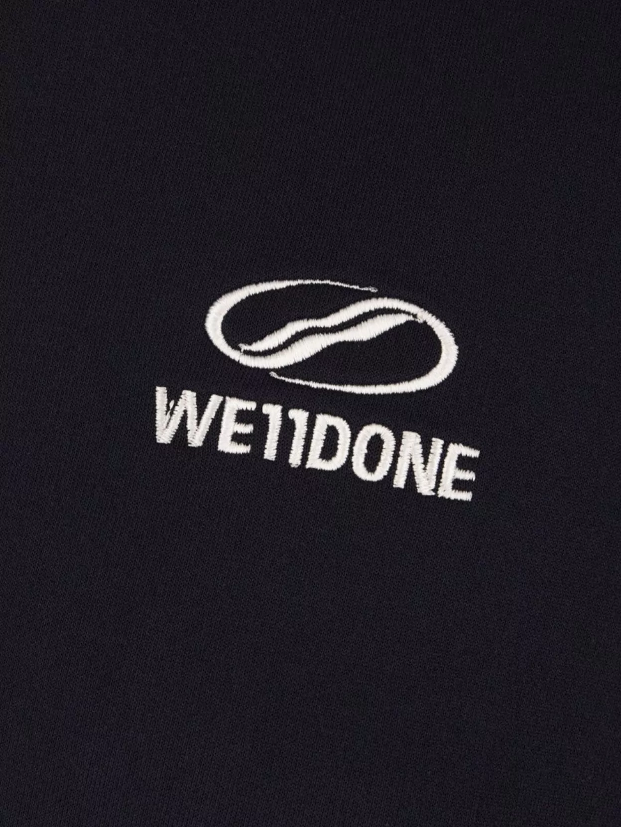 We11 Done High Collar Sweatshirt Ribbed Cuffs