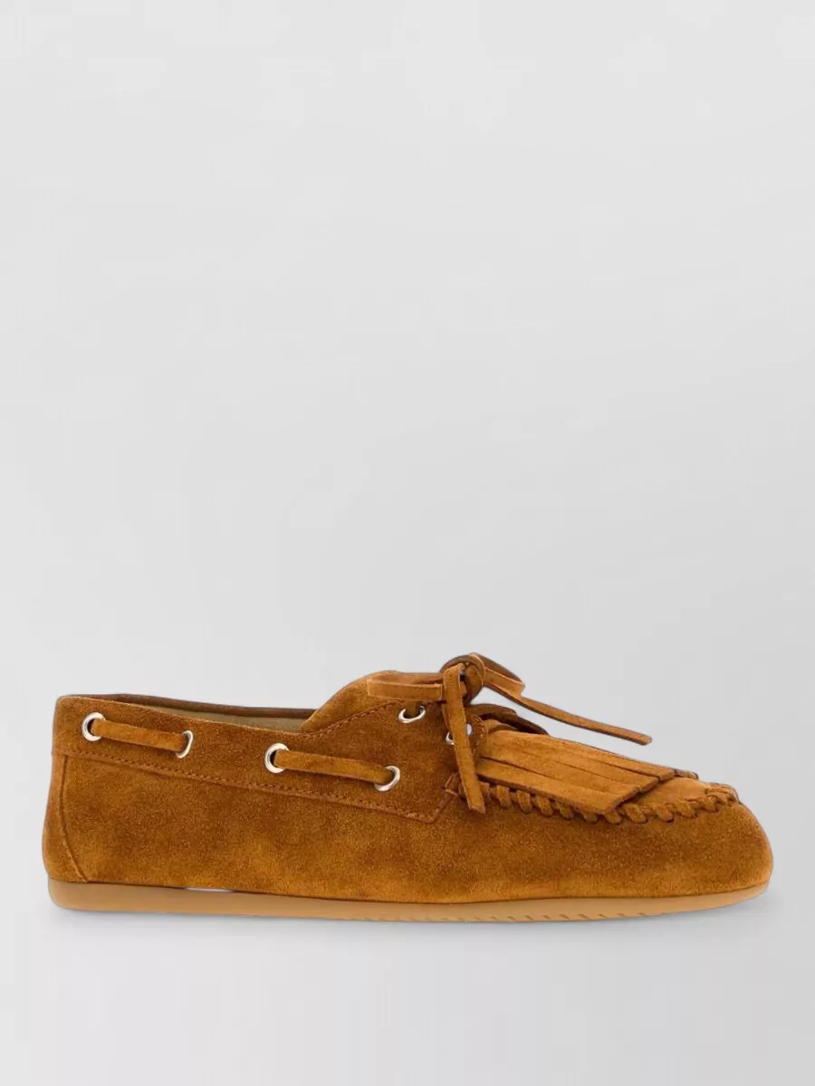 Miu Miu leather loafers