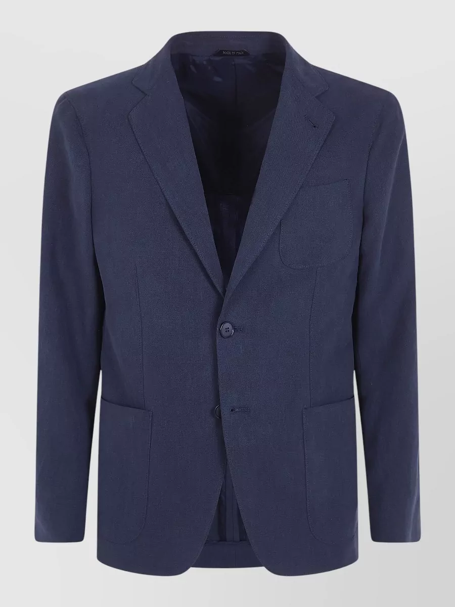 Giorgio Armani Linen Single Breasted Blazer