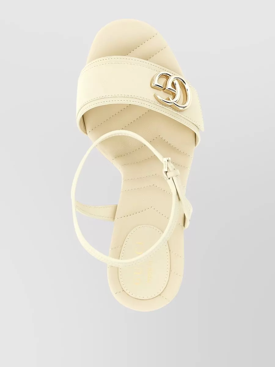 Gucci Leather Platform Sandals