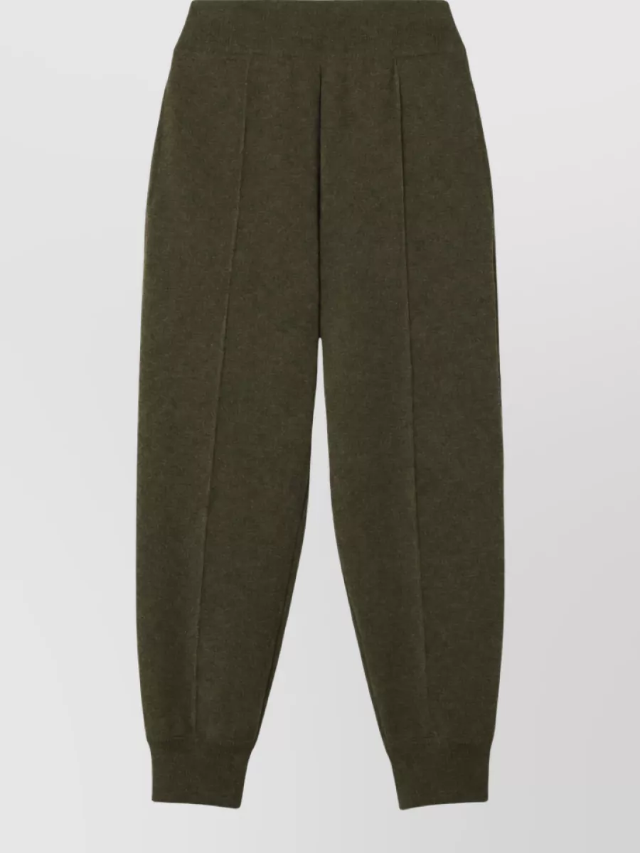 Lanvin wool knitted elasticated waist loose fit trousers