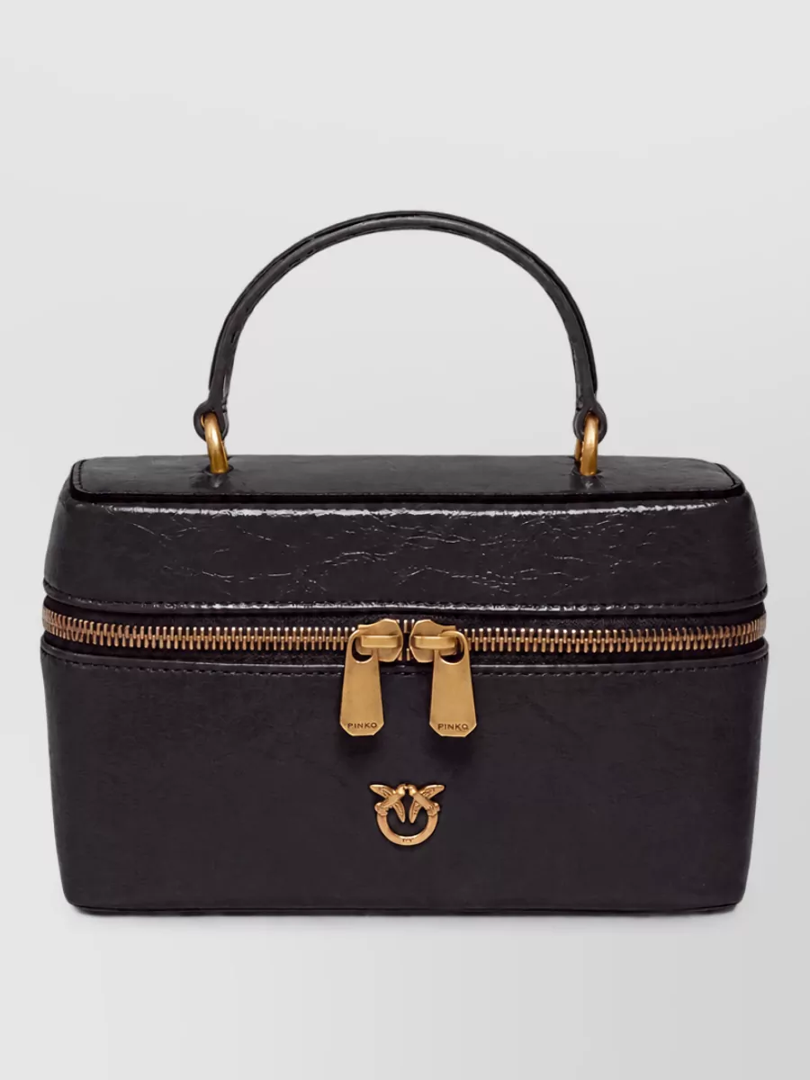 Pinko love bag mini leather clutch bag