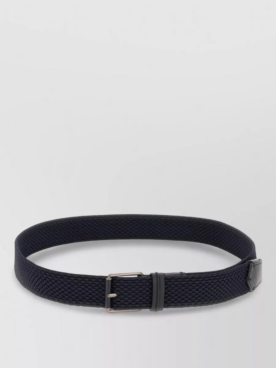 Zegna Braided Belt Adjustable Length Mens Accessory In Black