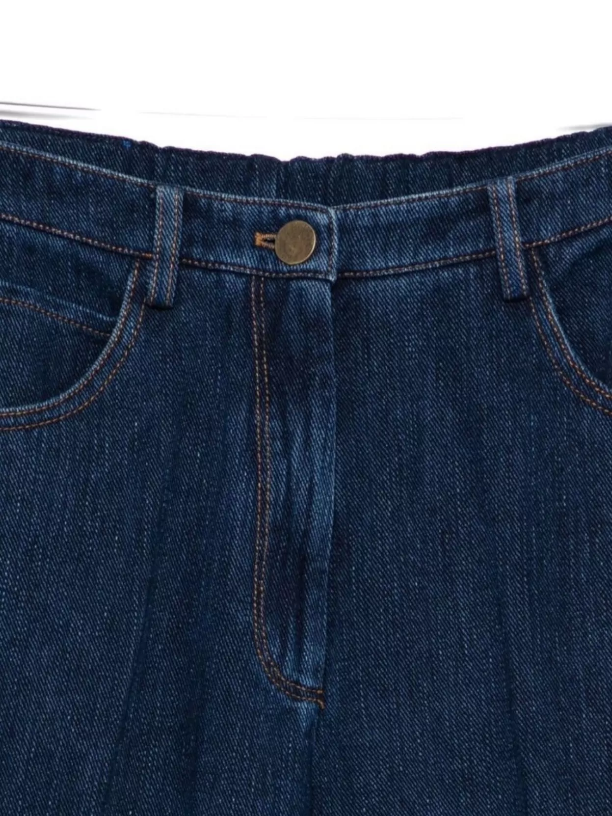 Forte Forte Wide-Leg Denim Trousers Featuring Pockets