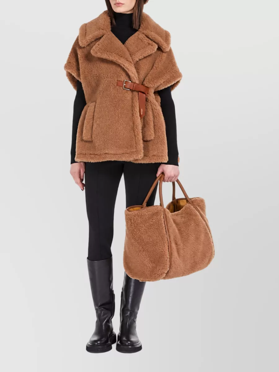 Max Mara Camel Hair Silk Cape
