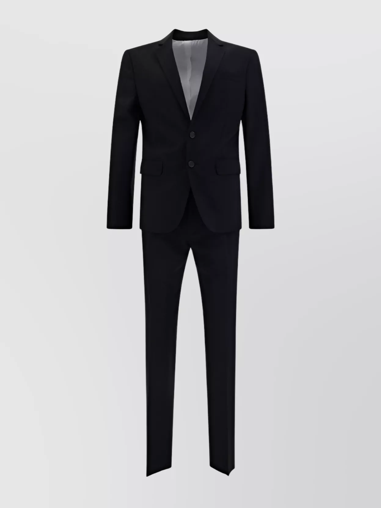Dsquared2 Tailored Wool Suit Set Pockets In Black