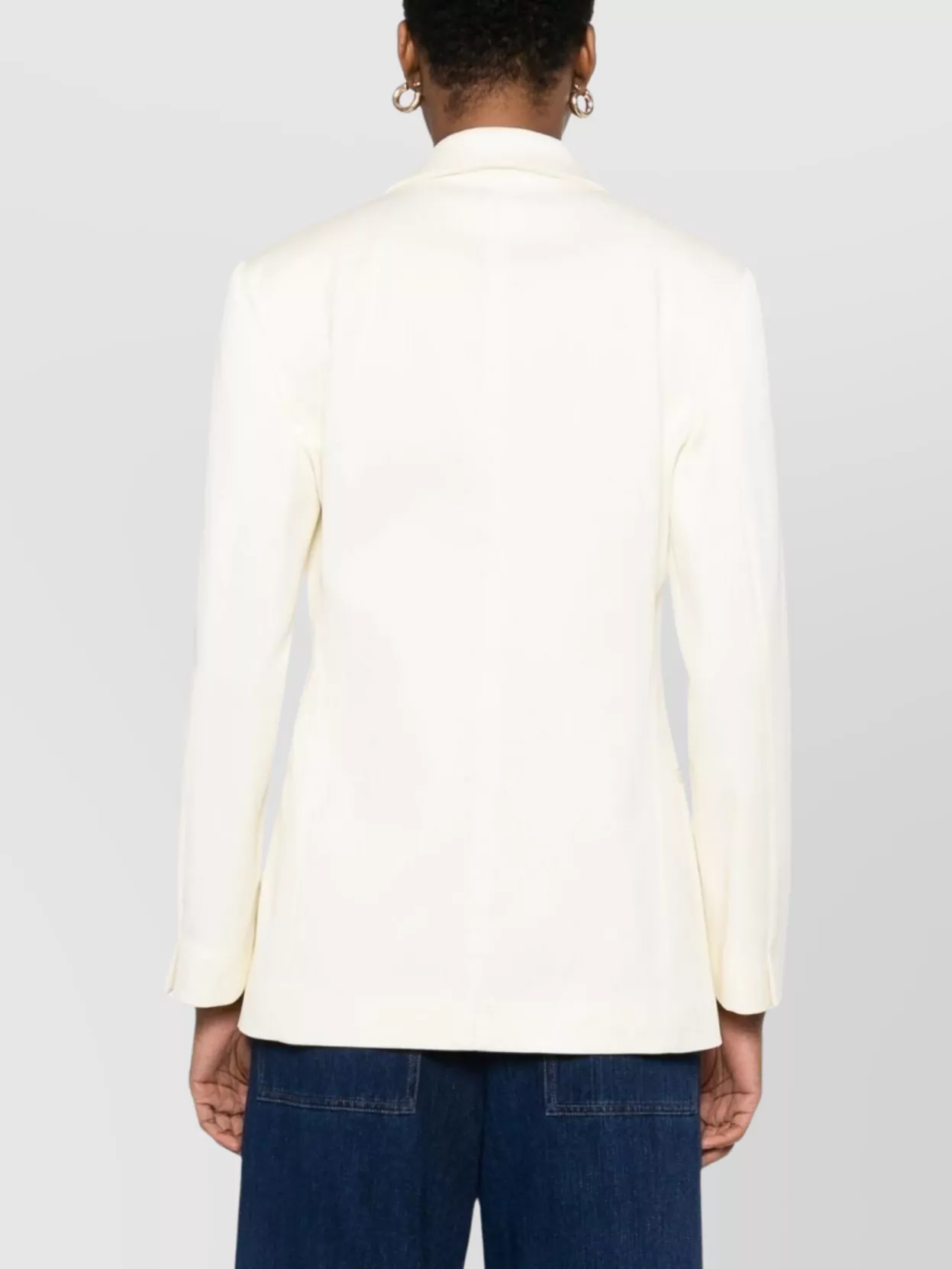 Shop Forte Forte Cotton Single-breasted Blazer Jacket