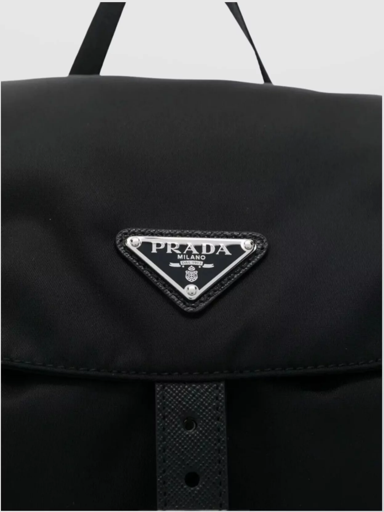 Prada Medium Nylon Backpack And Pouch Set