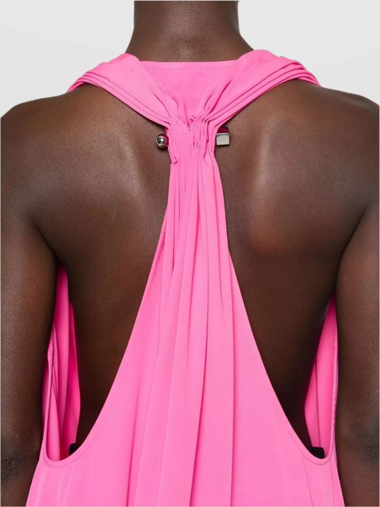 Jacquemus Draped V-Neck Top Open Back