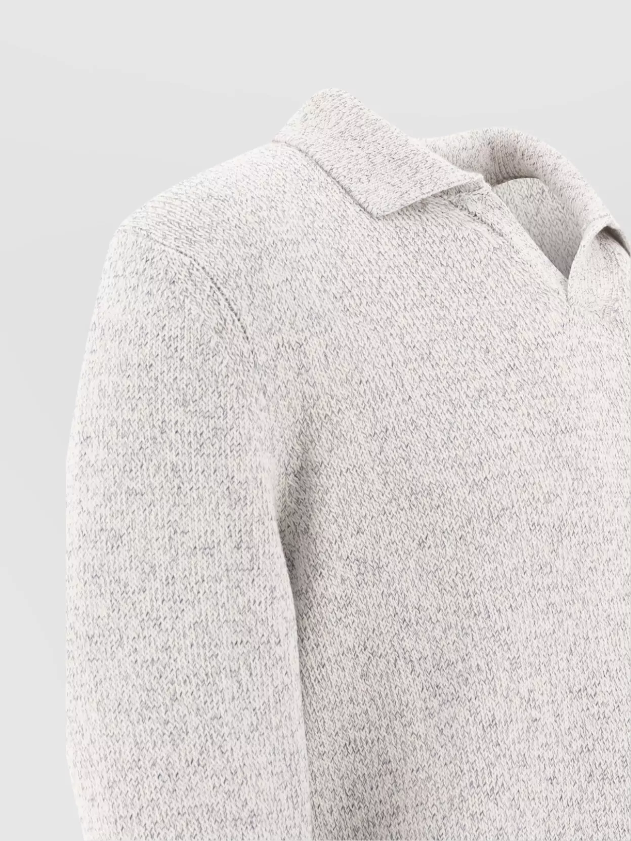 Zanone Knit Texture Long Sleeves Ribbed Cuffs