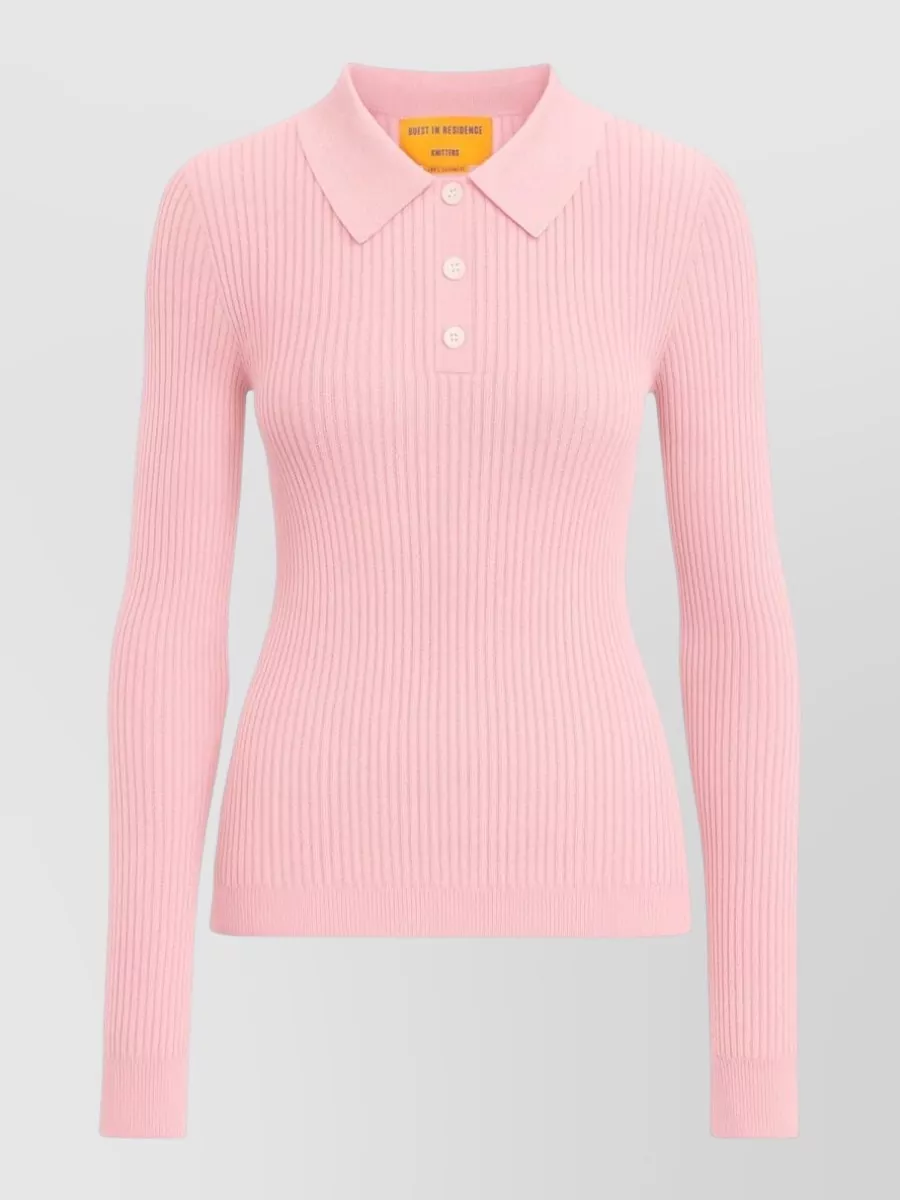 Guest In Residence Cashmere long-sleeve polo jumper