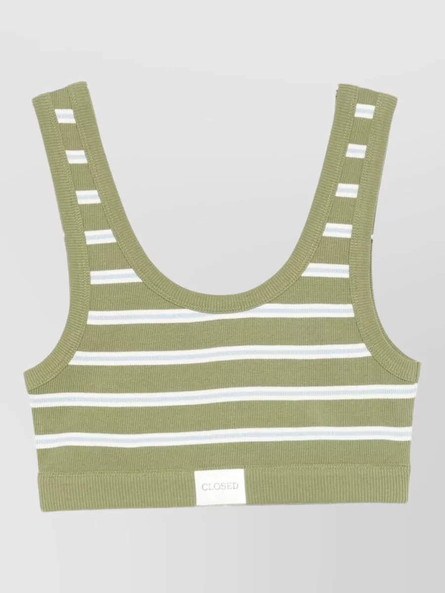 Closed Striped Bralette