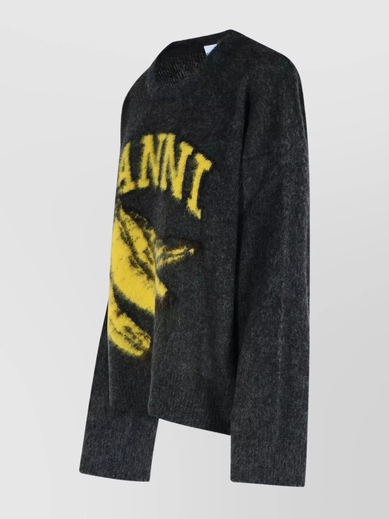 Ganni Wool Blend Crew Neck Sweater