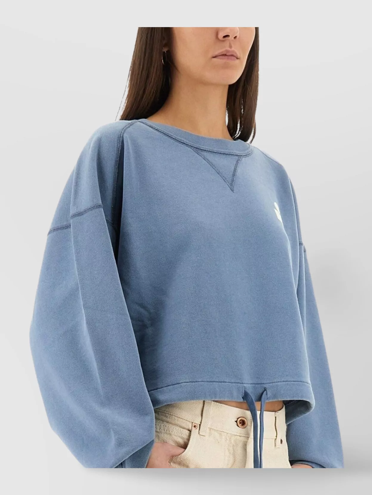 Isabel Marant Etoile Cropped Knitwear Drawstring Hem