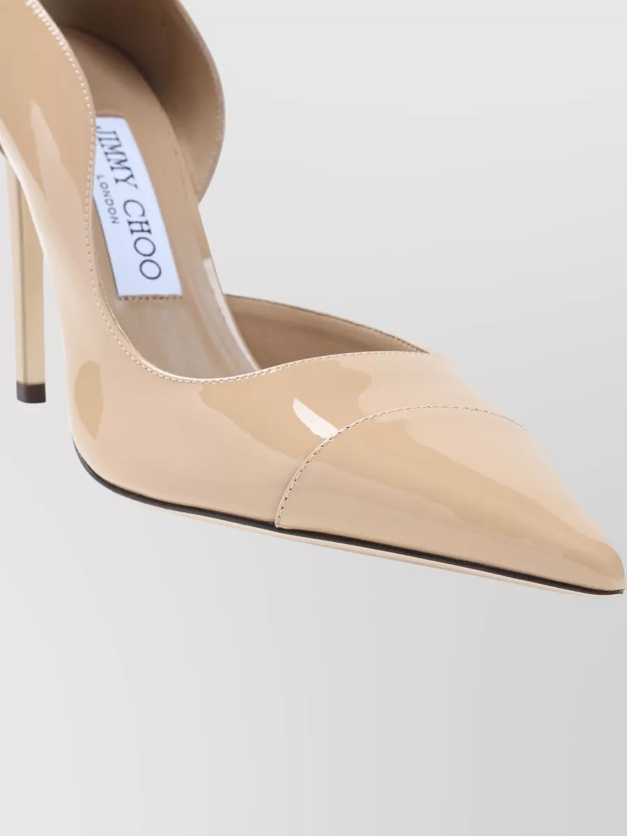 Jimmy Choo Brigitte 100 Patent Leather Pointed Toe Pumps